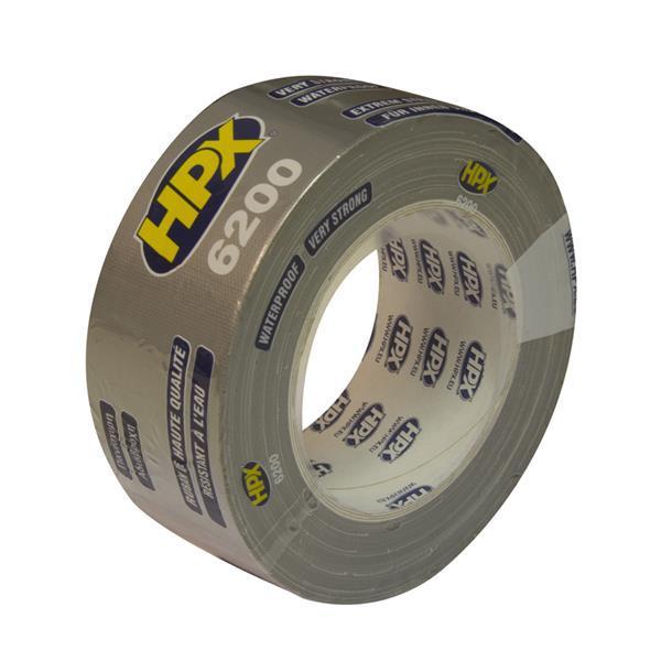 Армована ремонтна стрічка самоклейка HPX CS5025, 25 м. х 50 мм. х 0.3 мм., до +80°С, сіра, ПВХ, фото 1