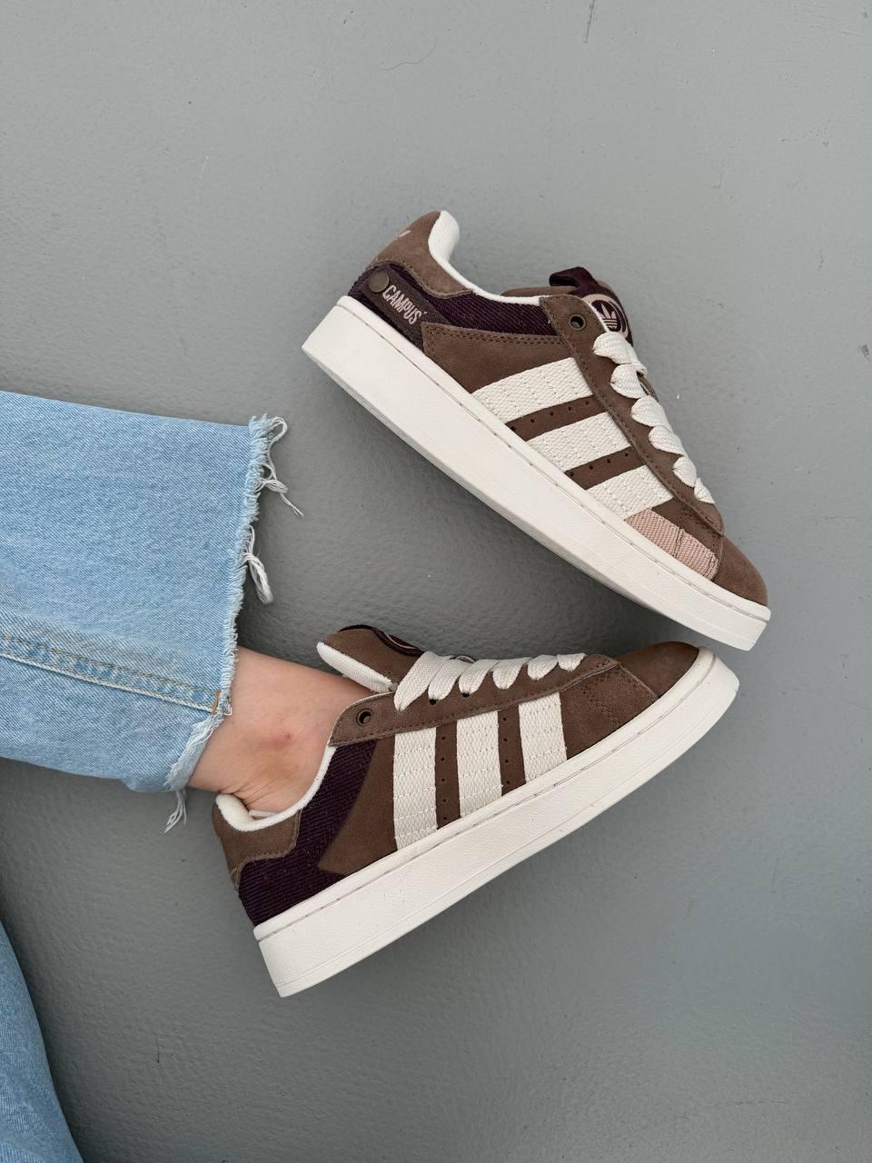 Кросівки чоловічі коричневі Adidas Campus 00s Brown White (17892), фото 1