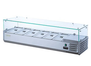 Вітрина холодильна для топінгу GoodFood GF-VRX1500/380-H6C, фото 1