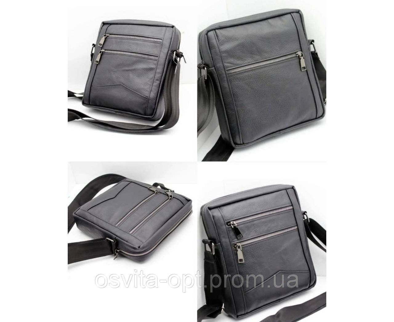Сумка чоловіча шкір.MS111 р.25*22 "Best Bags", фото 1