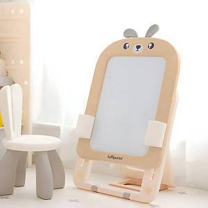 Дитячий мольберт зі стільцем Lumpurini Missi Comodo. Дошка магнітна для малювання, маркерів, магнітів (C-HB027kw)