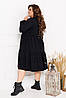 Р-ри 48-66 Вельветова коротка вільна сукня великого розміру, фото 5