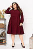 Р-ри 48-66 Вельветова коротка вільна сукня великого розміру, фото 6