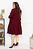 Р-ри 48-66 Вельветова коротка вільна сукня великого розміру, фото 7
