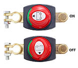 Вимикач маси 12-48В 300A Перемикач живлення акумулятора з клемами, фото 8