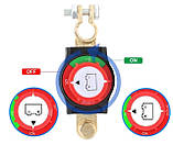 Вимикач маси 12-48В 300A Перемикач живлення акумулятора з клемами, фото 6