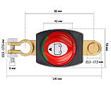 Вимикач маси 12-48В 300A Перемикач живлення акумулятора з клемами, фото 3