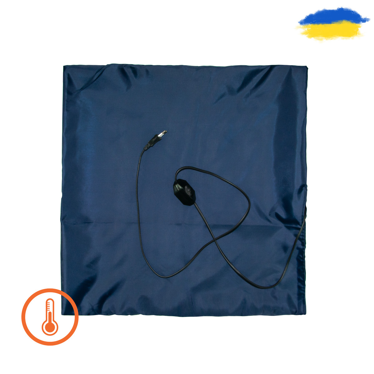 Електрогрілка ЕК 4/220 50х50 см 60 Вт Темно-синій килимок із підігрівом | електрична грілка для тварин, фото 1