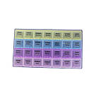 Таблетниця на 7 днів — органайзер для таблеток, контейнер для ліків на 28 комірки (4 прийоми на день), фото 3