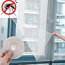 Комплект москітна сітка на вікна Біла 1.5х1.3 м. 2 штуки, антимоскітна сітка на липучці віконна, фото 2