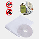 Комплект москітна сітка на вікна Біла 1.5х1.3 м. 2 штуки, антимоскітна сітка на липучці віконна, фото 6