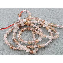 Намистини Рутиловий кварц гранований 3,6мм