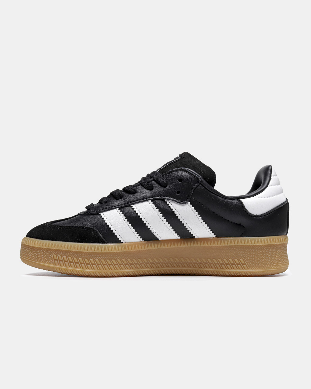 Кросівки чоловічі чорні Adidas Samba XLG Black White Gum (16146), фото 1