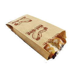 Пакет саше (д) 170*70 (ш)*40 (ш. фальца) , мм, для випічки, з малюнком, крафт папір