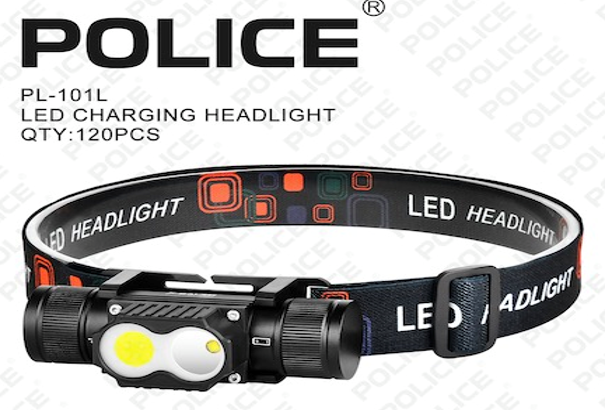 Налобний фонар PL-101L, 1х18650, ЗУ Type-C, фото 1