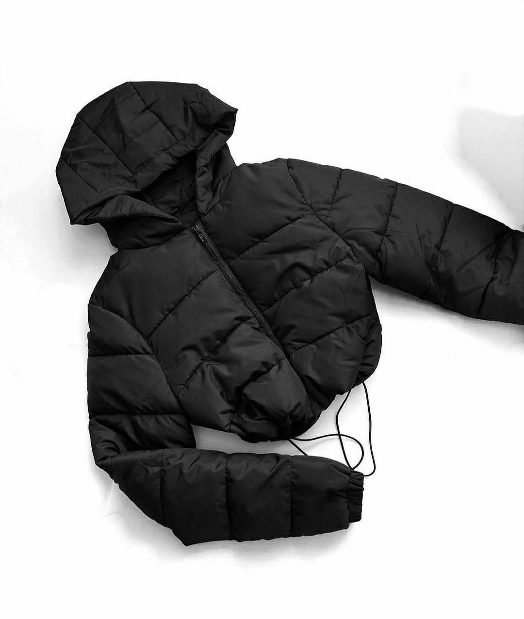 Жіноча коротка, стьобана куртка, 42-44, 46-48, чорний, білий, малина, коричневий, плащівка + синтепон. - фото 1 - id-p2486658557