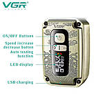 Електробритва VGR V-337, Бронзовий, акумуляторна сіткова бритва для чоловіків — шейвер і тример (ST), фото 5