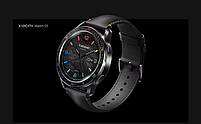 Комплект для Xiaomi Watch S3/S4 Black-rainbow (безель ATR+шкіряний ремінець), фото 9