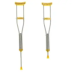 Милиця пахвова телескопічна, алюмінієва, регульована висота 1шт тип G001 розмір М