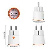 Розумна розетка Tuya Zigbee 3.0 16А 3680Вт. Power Plug Контроль напруги, фото 5