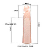 Подовжуюча насадка на член Big Man Penis Sleeve +6 см, фото 6