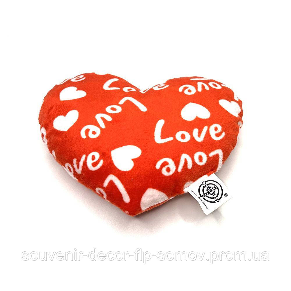 М'яка дитяча іграшка Серце "LOVE", плюш, 20 см