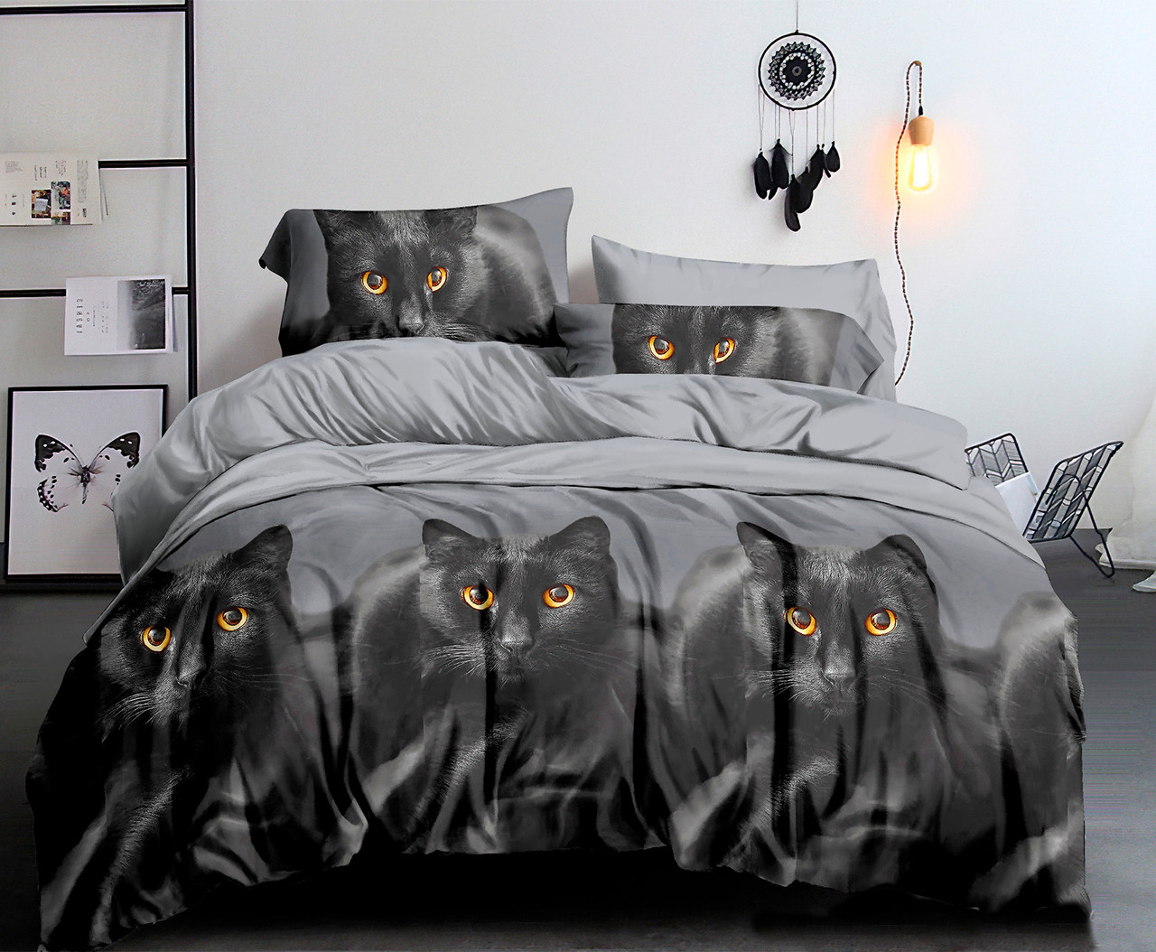 Набір постільної білизни Велюр № в551 Полуторний 150х220, на кнопках