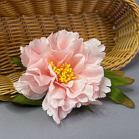 Штучна квітка півонії 9 см - рожевий