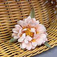 Штучна квітка півонії маленька 5,5 см - рожевий світлий