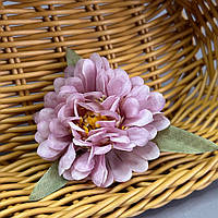 Штучна квітка півонії маленька 5,5 см - бузкова