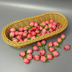 Бутон трояндочки 2 см - рожевий