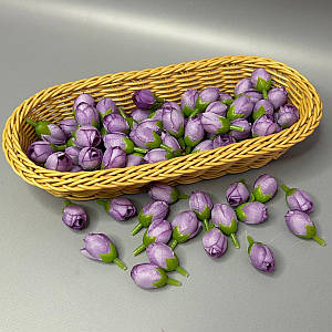 Бутон трояндочки 2 см - бузковий