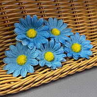 Квітка ромашки маленька 4 см - блакитний