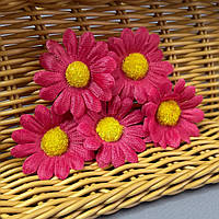 Квітка ромашки маленька 4 см - малинова