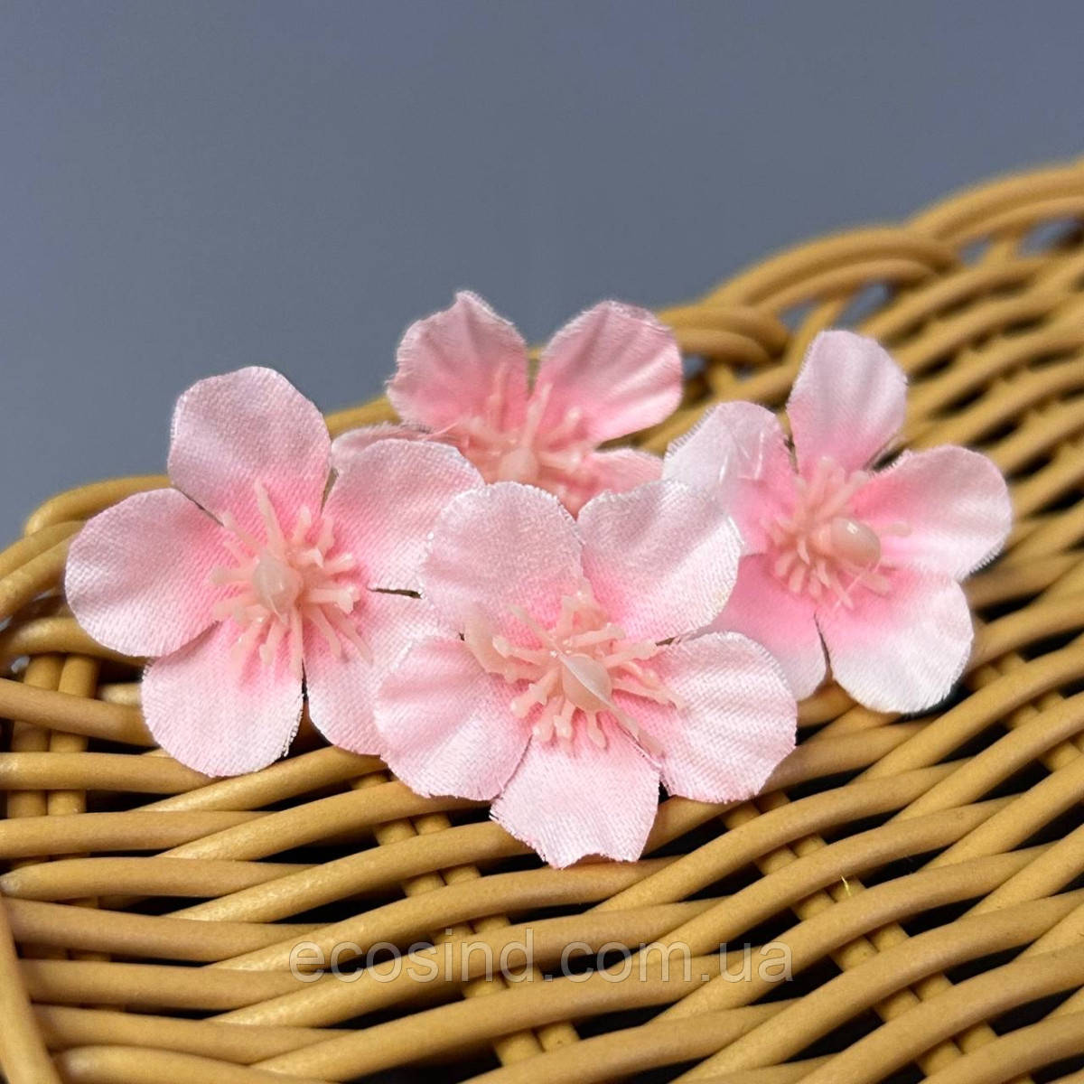 Штучна квітка вишні 3 см - рожевий, фото 1