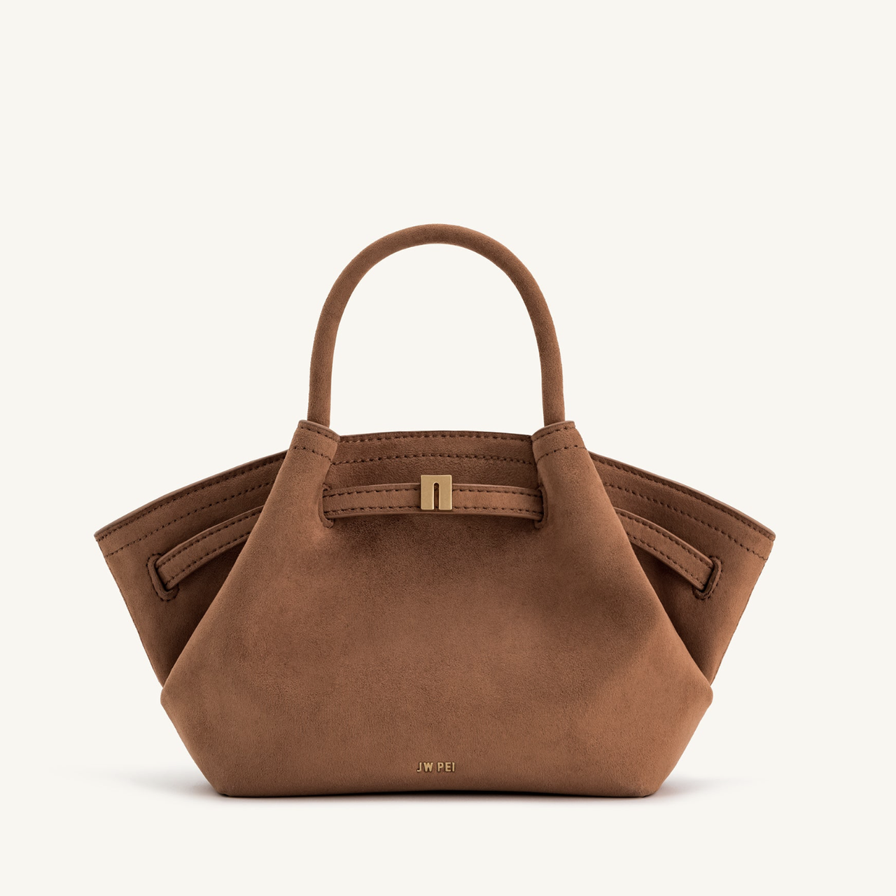 JW PEI Hana Mini Faux Suede Tote сумка жіноча Коричневий.