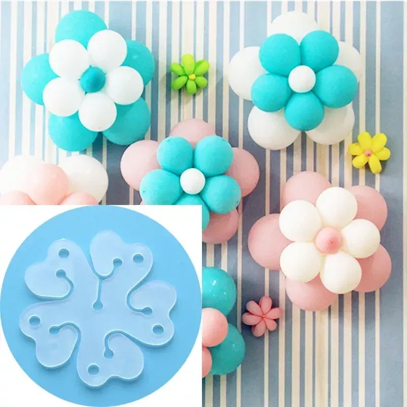 Пластиковий затискач, кріплення для повітряних кульок. Квітка