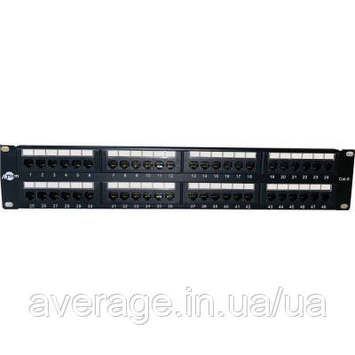 Патч-панель Atcom 19" 48 портов UTP (P5148)-Гарантія!, фото 1