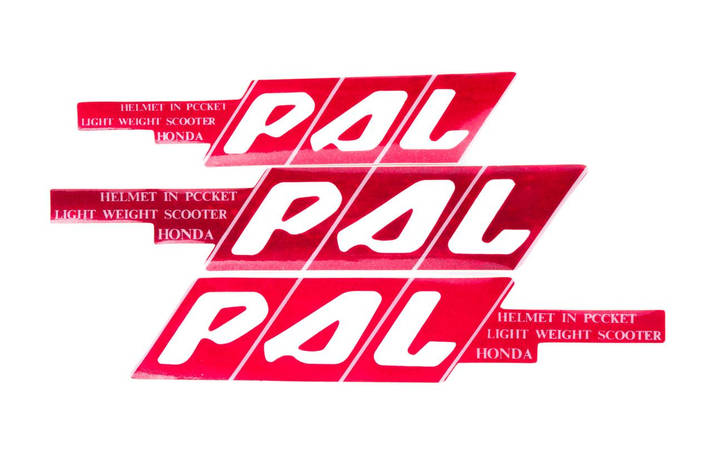 Наклейки (набір) PAL (45х23см, червоні) (#0101), фото 1