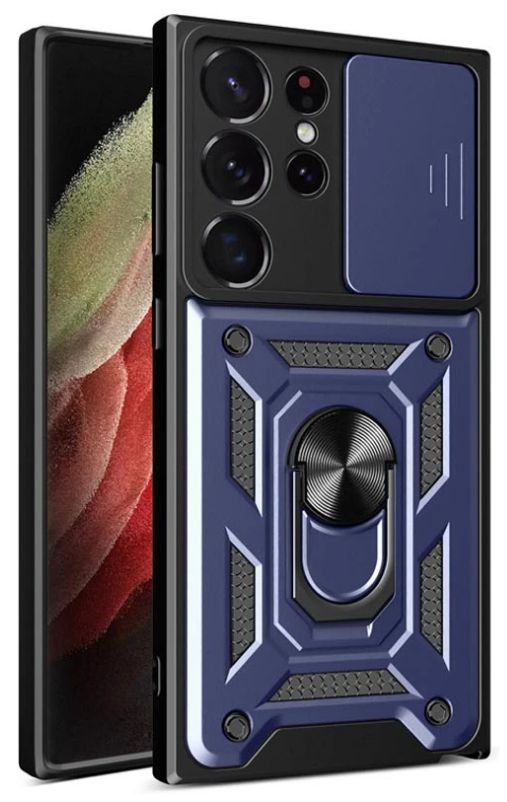 PC + TPU чохол Camshield Armor для Samsung Galaxy S25 Ultra / синій