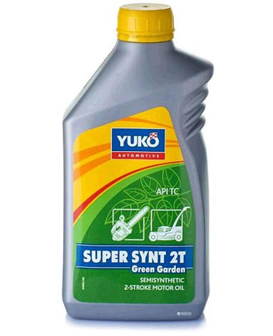 Олія 2T, 1л (напівсинтетика, SUPER SYNT 2T Green den, JASO, ISO-L-EGC, API TC) YUKO, фото 1
