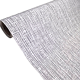 Шпалери вінілові 10.05 × 1.06 м Слов’янські шпалери 1248-03, сірі однотонні у вітальню, спальню, коридор, дитячу кімнату, фото 2