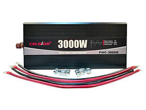 Celsior Invertor 3000w перетворювач напруги з 12V на 220V із чистою синусоїдою