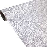 Шпалери вінілові 10.05 × 1.06 м Слов’янські шпалери 1250-03, сірі у вітальню, спальню, коридор, офіс, дитячу кімнату, фото 2