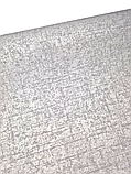 Шпалери вінілові 10.05 × 1.06 м Слов’янські шпалери 1250-03, сірі у вітальню, спальню, коридор, офіс, дитячу кімнату, фото 4