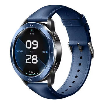 Ремінець шкіряний для годинника Xiaomi Watch 2/ 2Pro/ S4/ S3/ S2/ S1 22 мм Blue