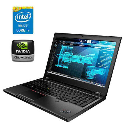 Ноутбук Lenovo ThinkPad P52/ 15.6" (1920x1080)/ Core i7-8850H/ 16 GB RAM/ 256 GB SSD/ Quadro P2000 4GB, фото 1