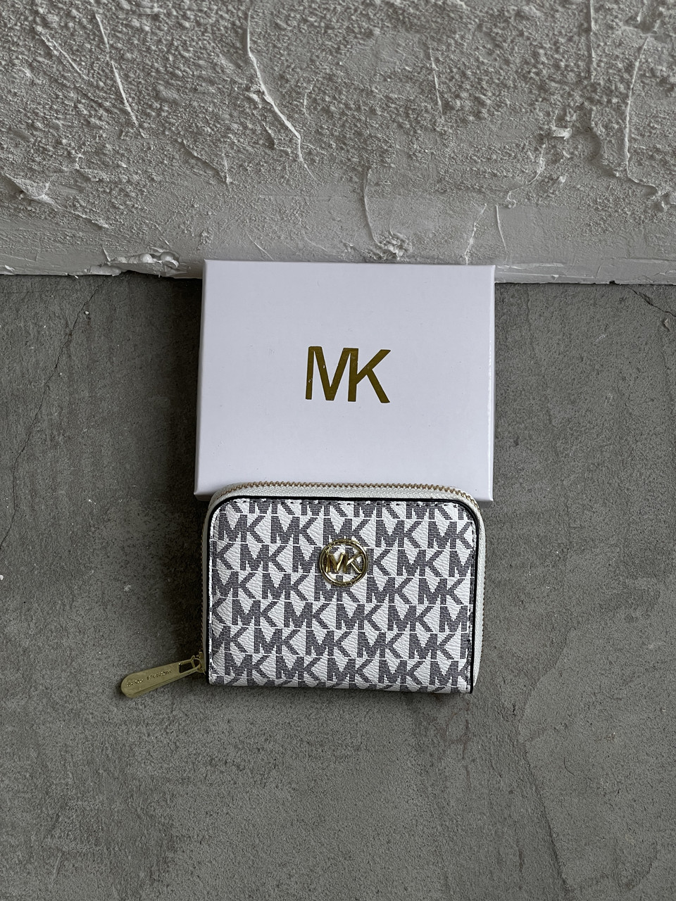 Гаманець Michael Kors, Майкл Корс жіночий міні з лого білий