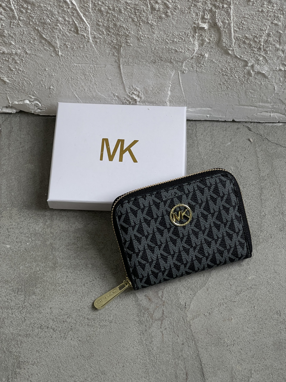 Гаманець Michael Kors, Майкл Корс жіночий міні з лого чорний