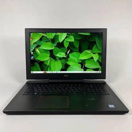 Б/в Ігровий ноутбук Б-клас Dell Inspiron 7577 15.6" 1920x1080| i7-7700HQ| 16GB RAM| 128GB SSD+1000GB HDD| GTX 1060 6GB, фото 1